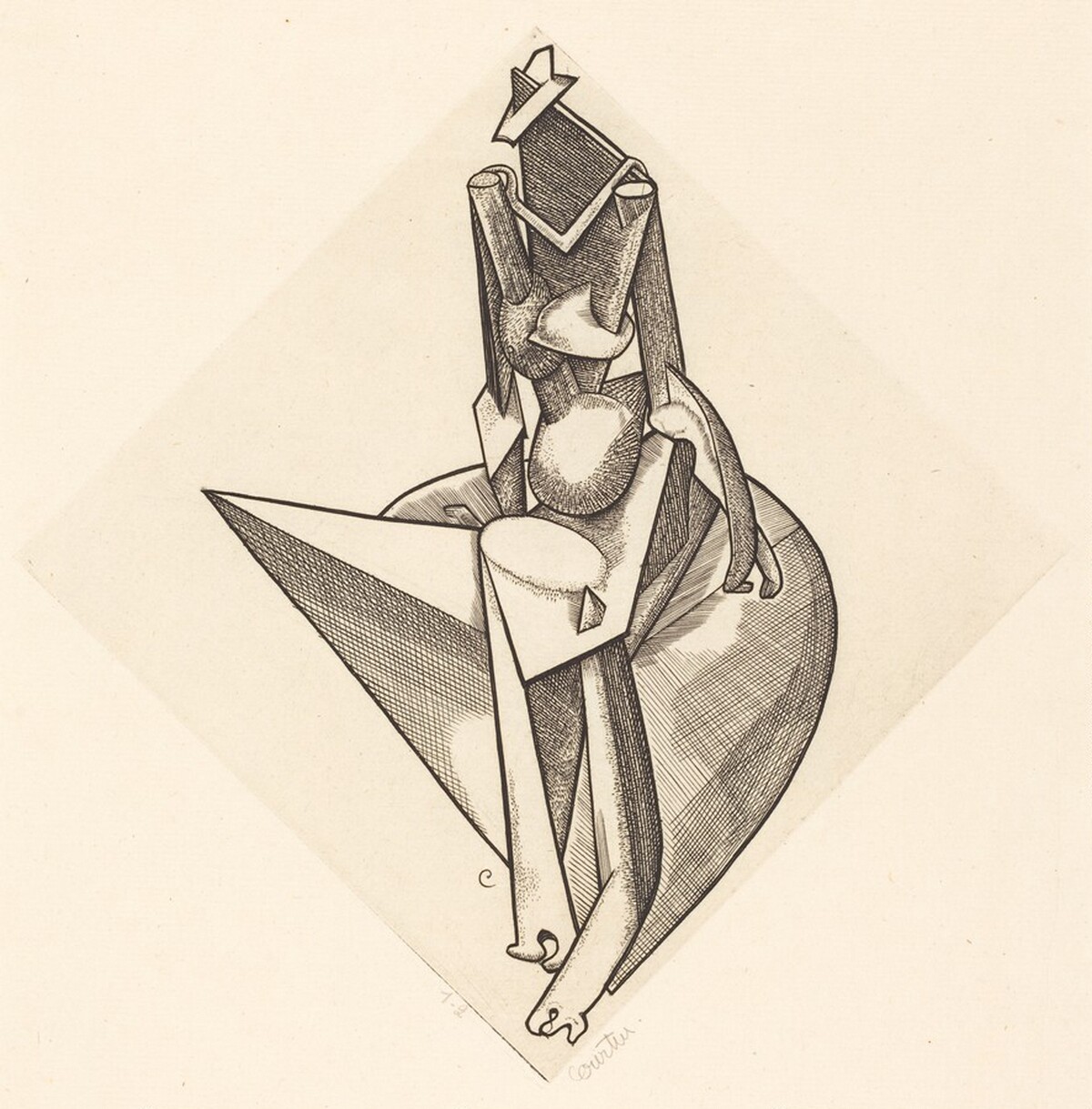 Seated Figure No.5 by Pierre Courtin