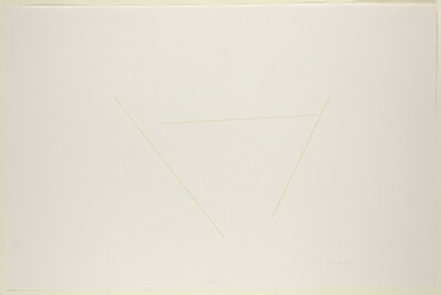 Untitled (study for 3-part diagonal construction for the Kestner Gesellschaft, Hanover, not executed)