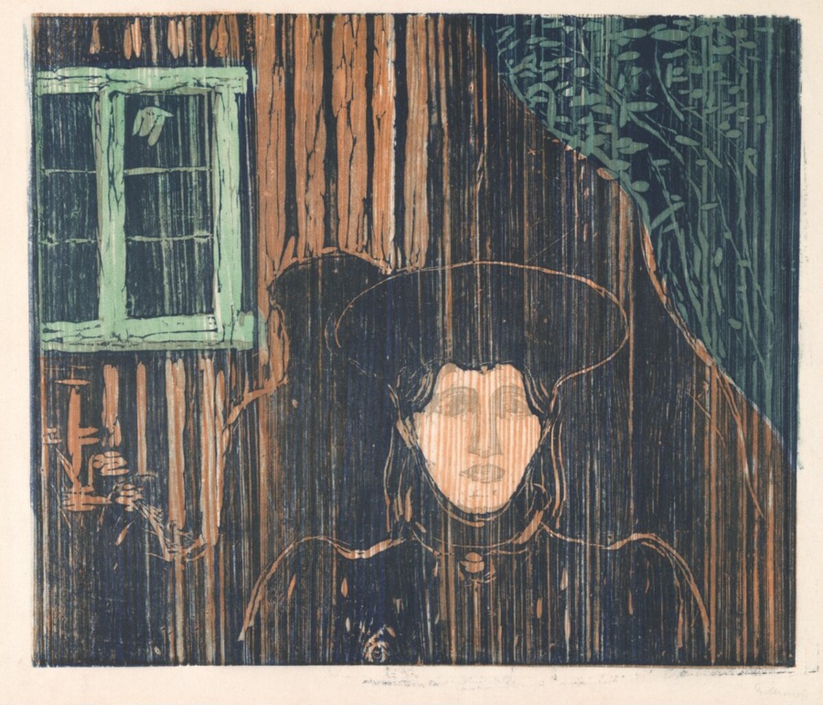 Moonlight I-II (Måneskinn I-II) by Edvard Munch