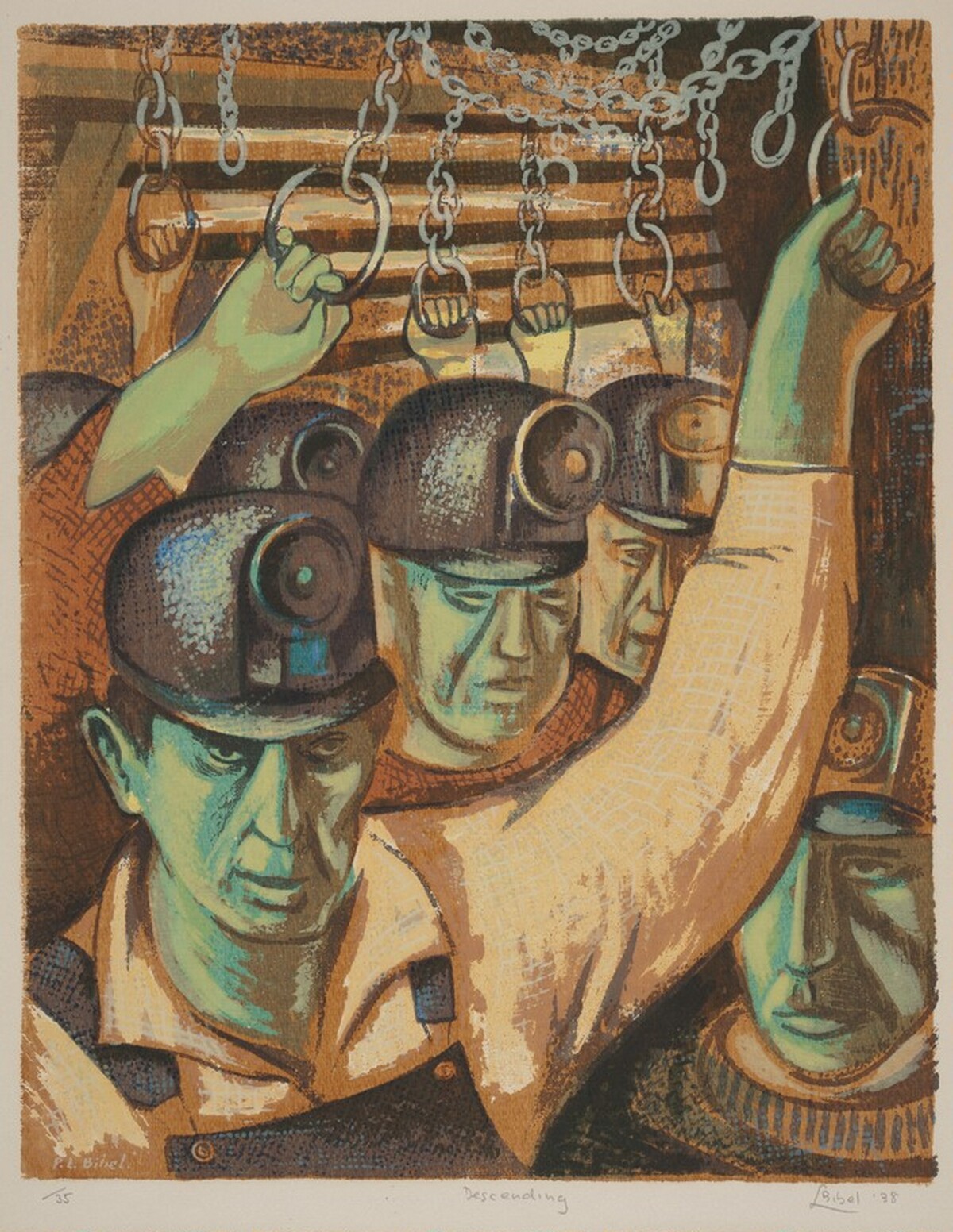 Descending by Leon Bibel