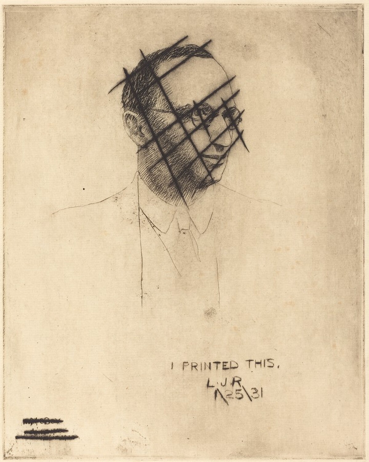 Lessing J. Rosenwald by James McBey
