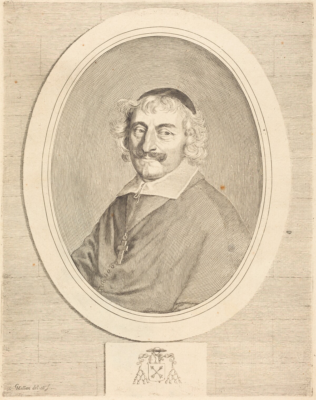 Alphonse III Delbene, Bishop of Orléans by Claude Mellan