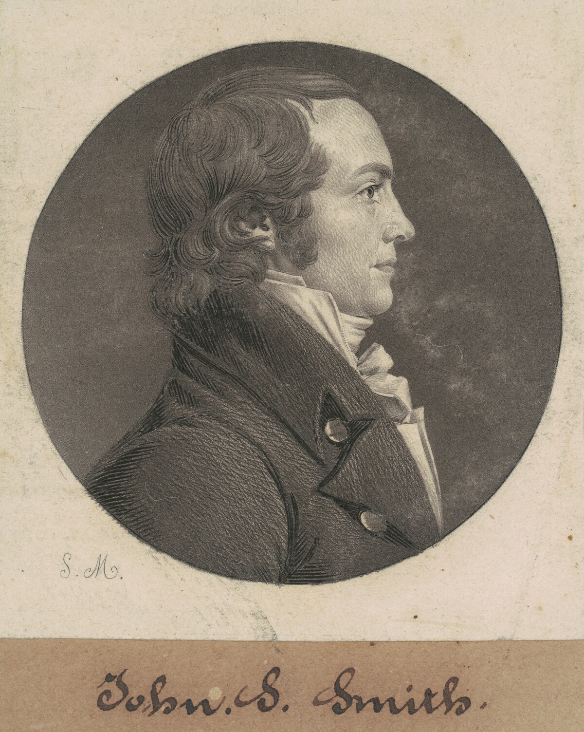 Alexander Smyth by Charles B. J. Févret de Saint-Mémin