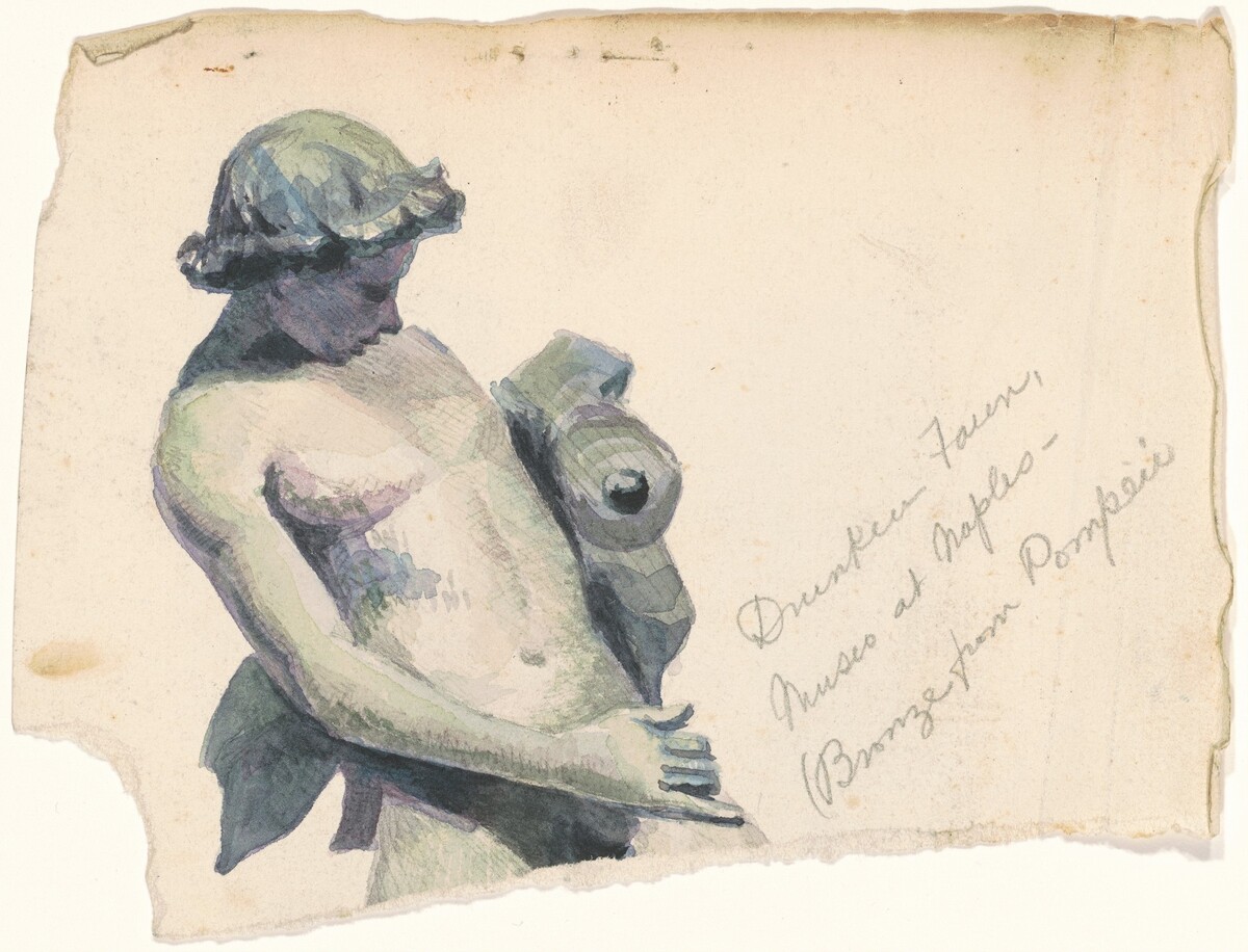 Drunken Faun, Museo at Naples by Marietta Minnigerode Andrews
