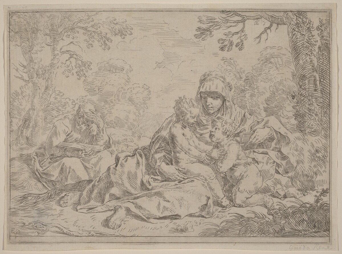 The Holy Family by Simone Cantarini