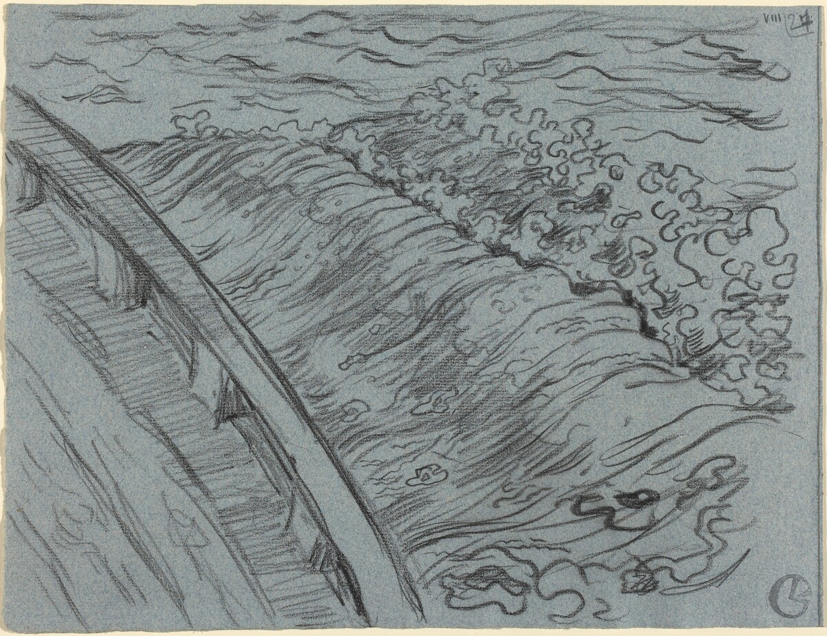 The Sea Off the Edge of a Boat, Brittany by Georges Lacombe