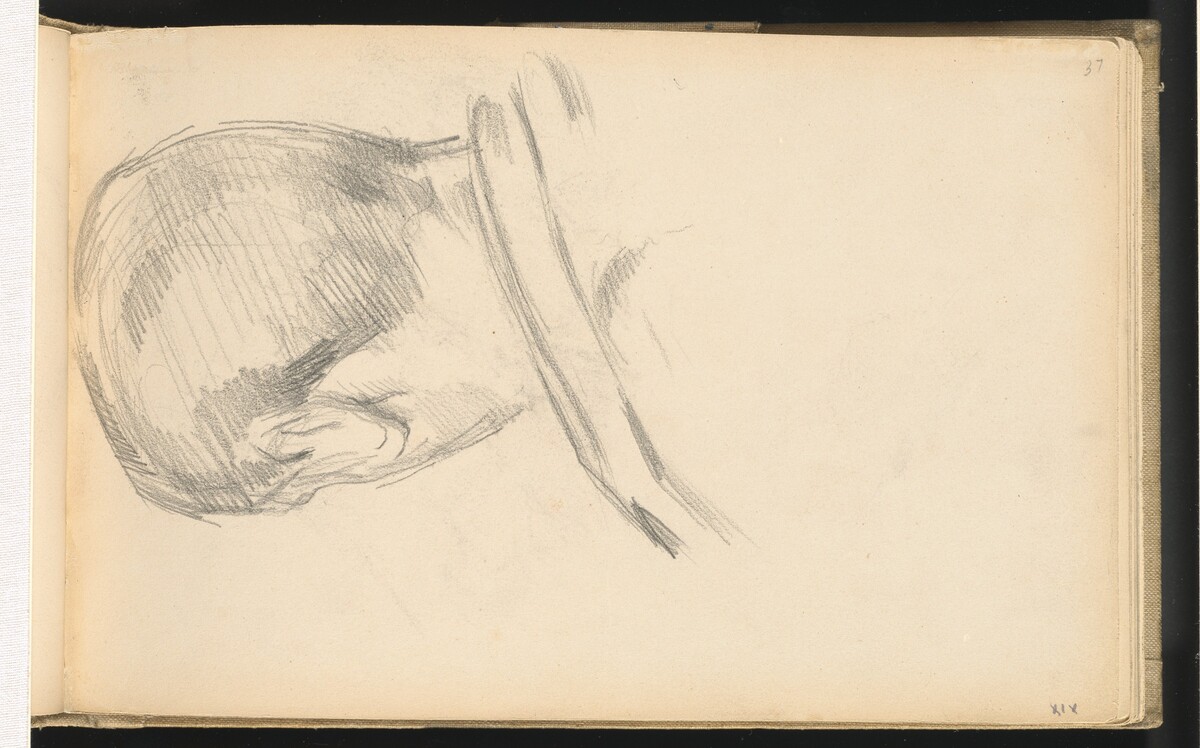 Head of a Boy Seen from Behind by Paul Cezanne