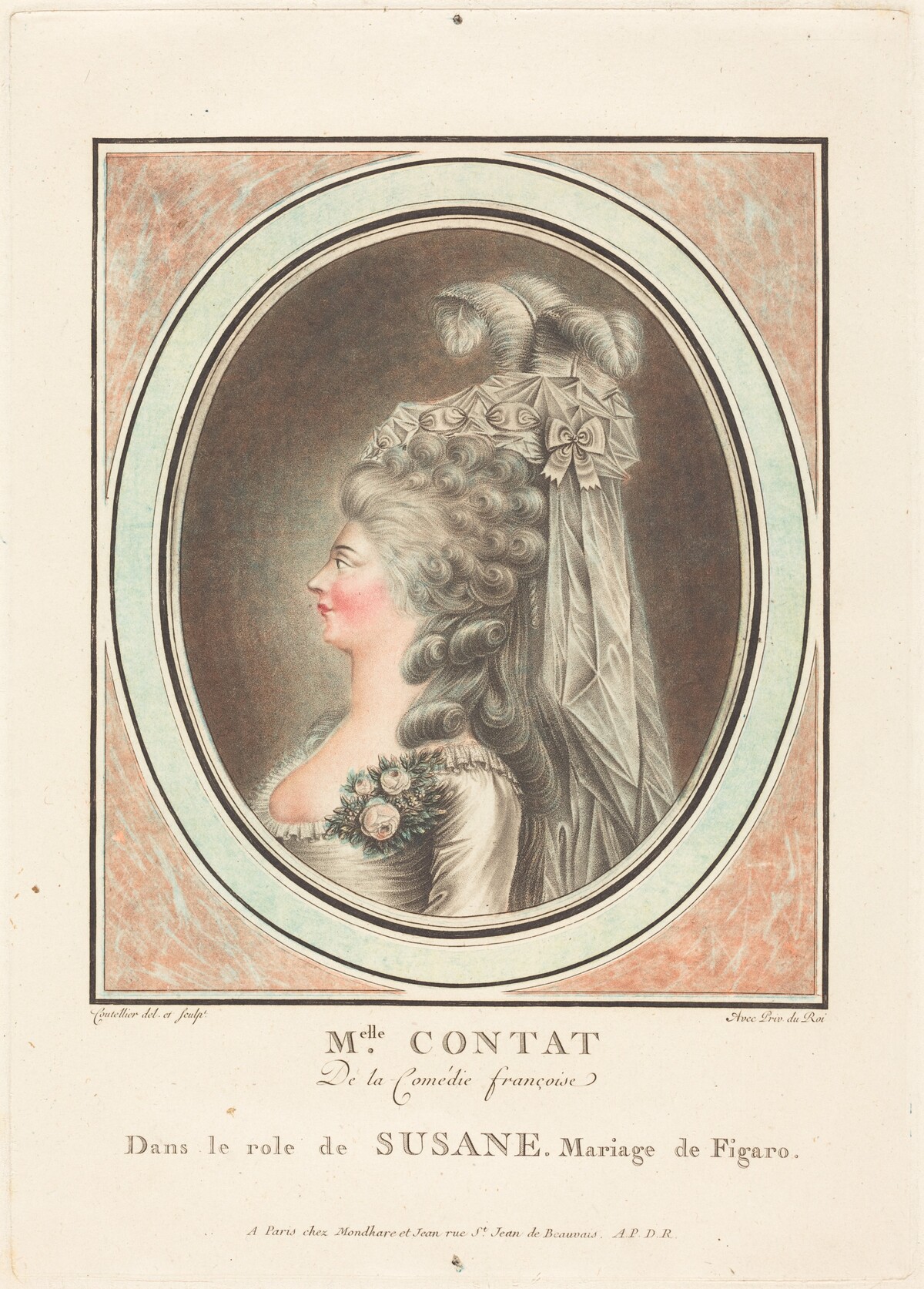 Mademoiselle Contat by J. Coutellier