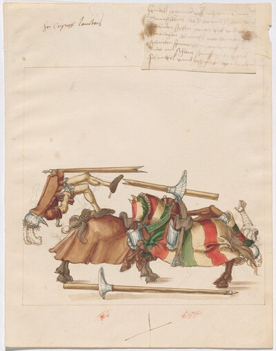 Mock Joust of War with Fixed Shields