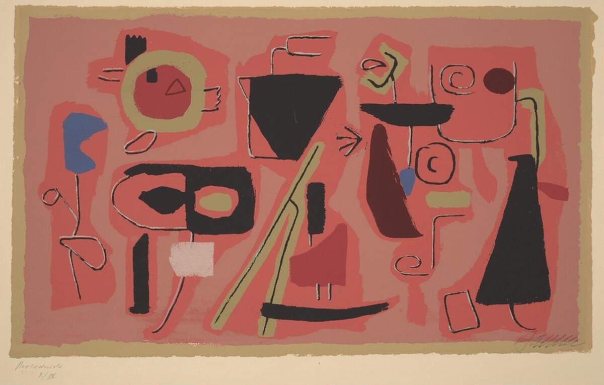 Red Frieze by Willi Baumeister