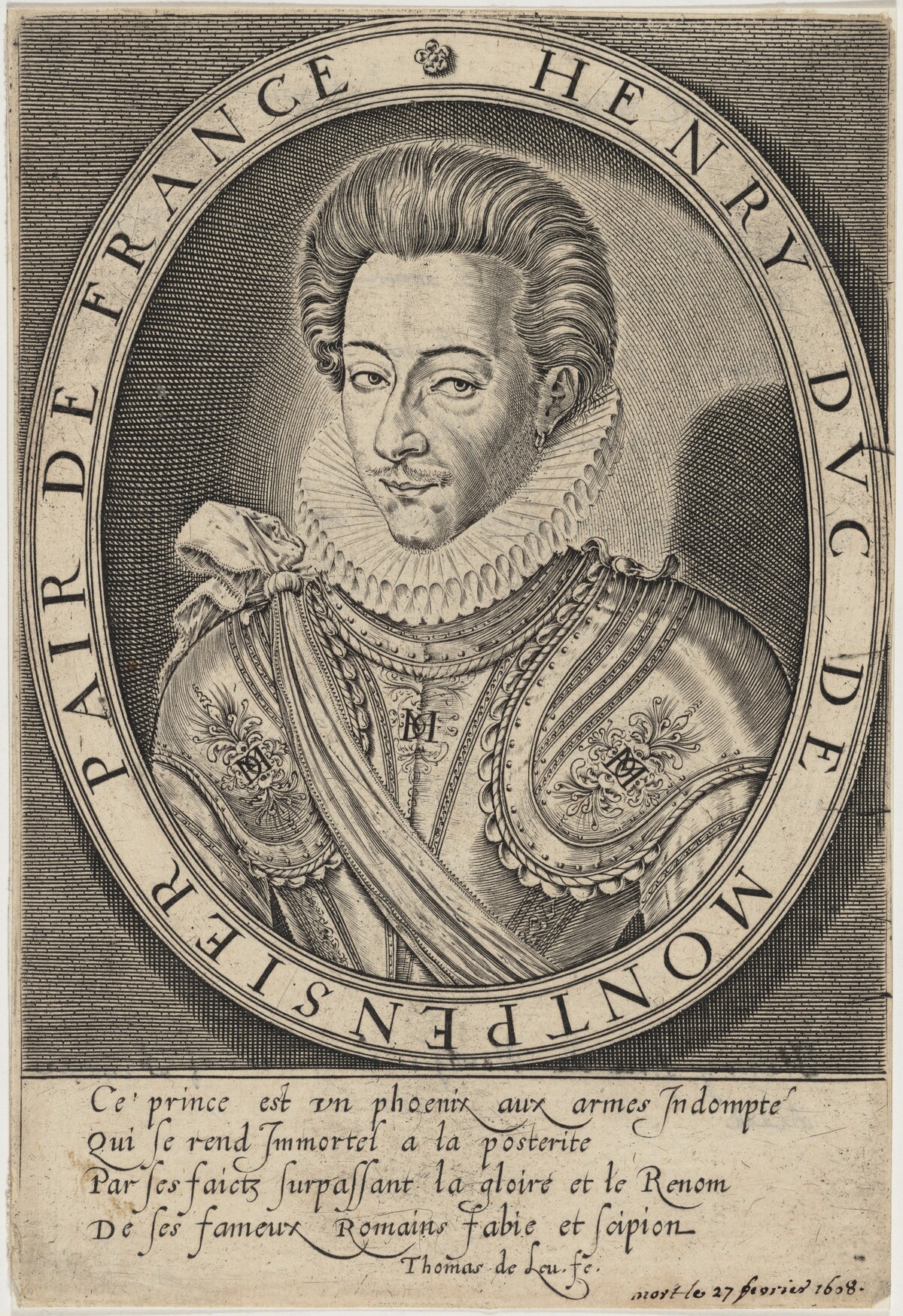 Henry, Duc de Moutpensier by Thomas de Leu