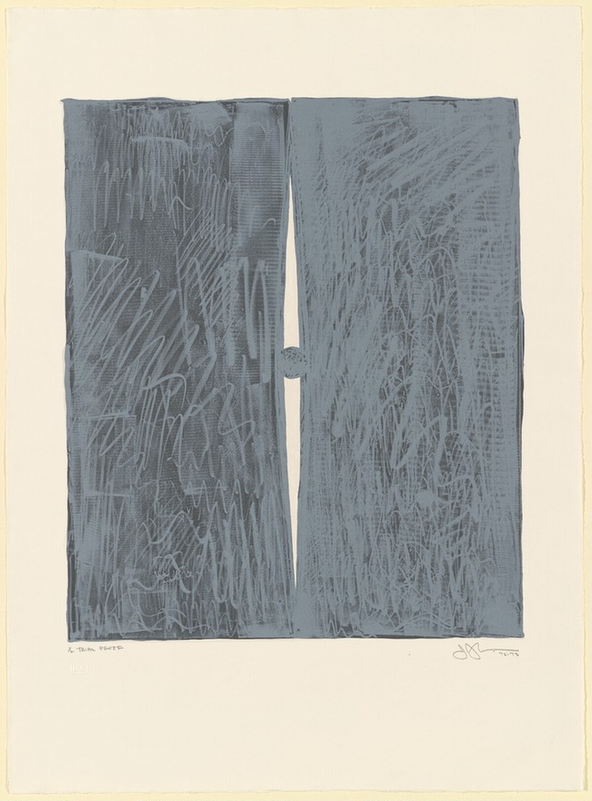 Painting with a Ball [trial proof] by Jasper Johns