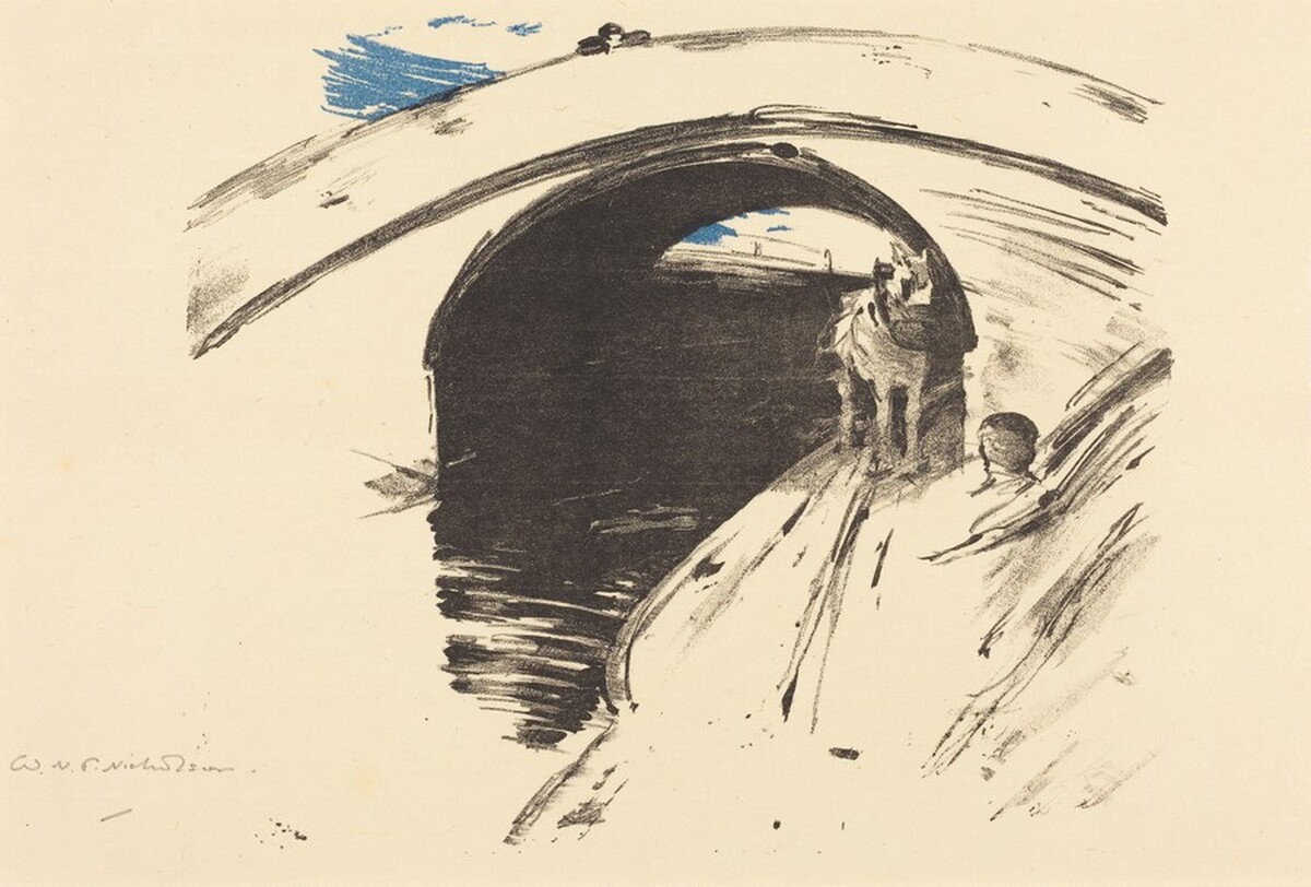 Under the Arch of the Bridge (Sous l'Arche du pont) by Sir William Nicholson