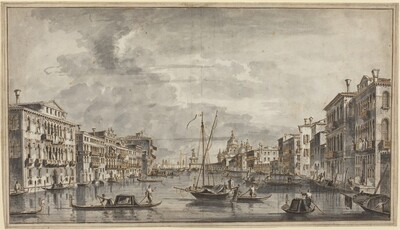 The Grand Canal Looking Toward the Salute and the Dogana