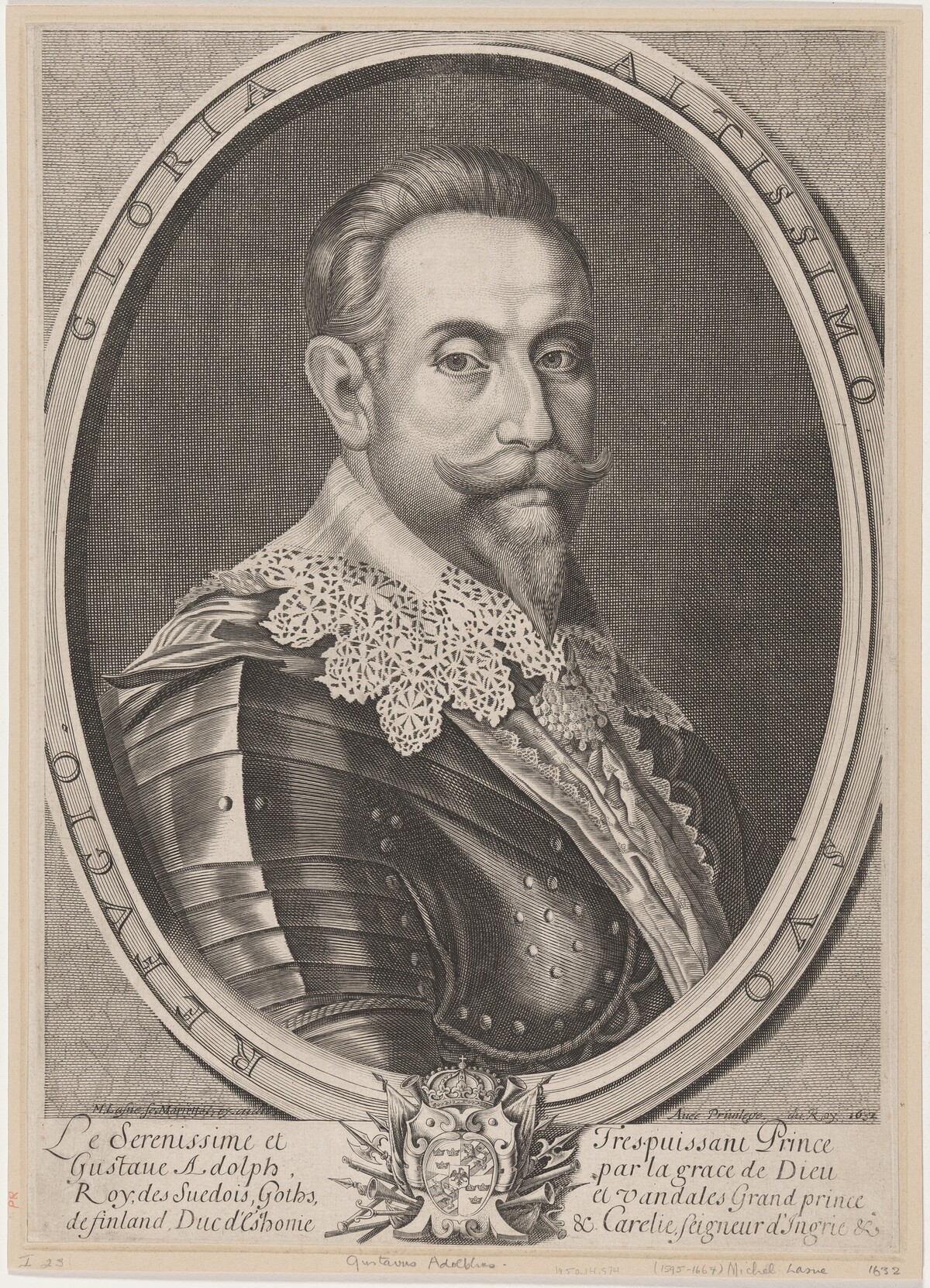 Gustavus Adolphus by Michel Lasne