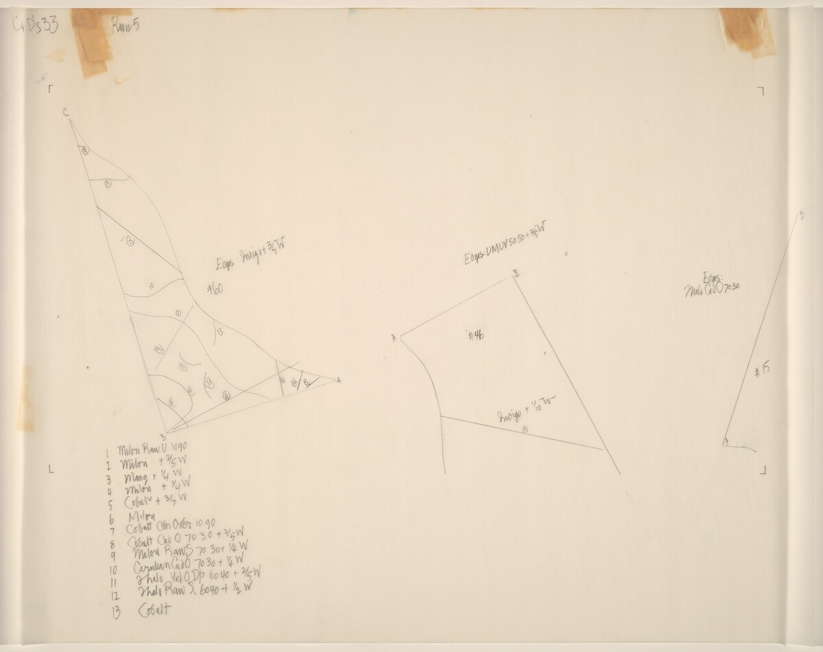 Drawing for Changes and Disappearances No. 33 by John Cage