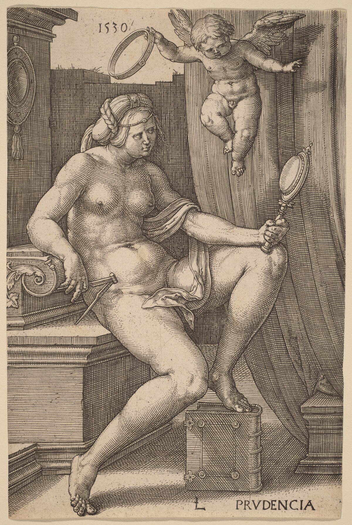 Prudencia (Prudence) by Lucas van Leyden