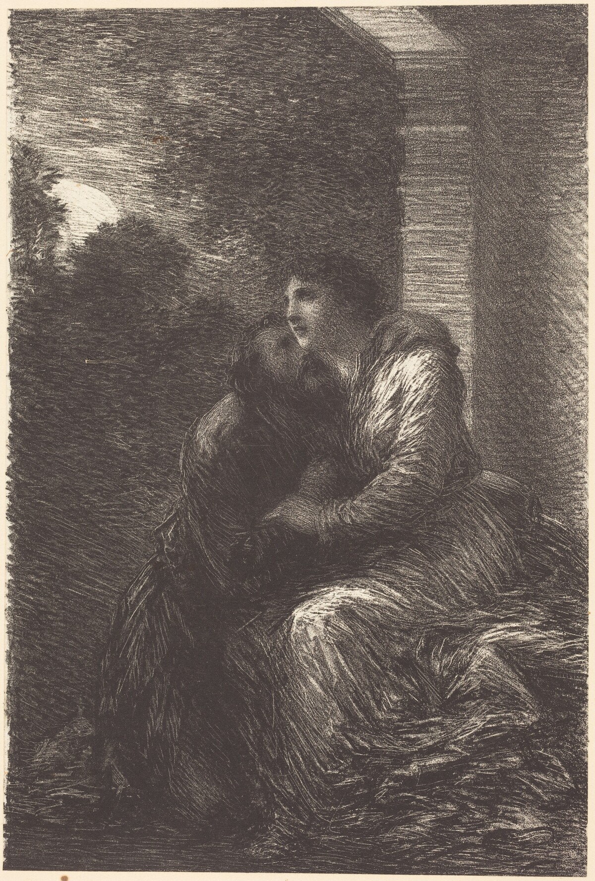 Love Scene from Act III of "Lohengrin" by Henri Fantin-Latour