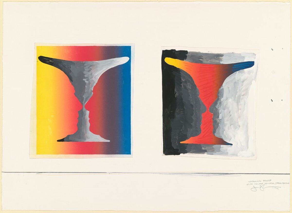 Cups 4 Picasso [working proof] by Jasper Johns