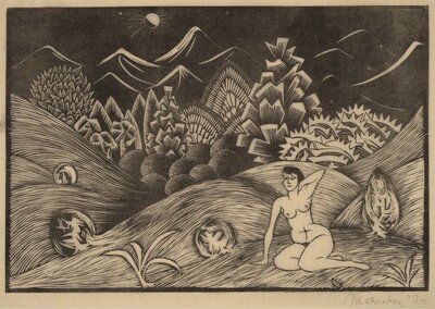 Female Nude in a Landscape