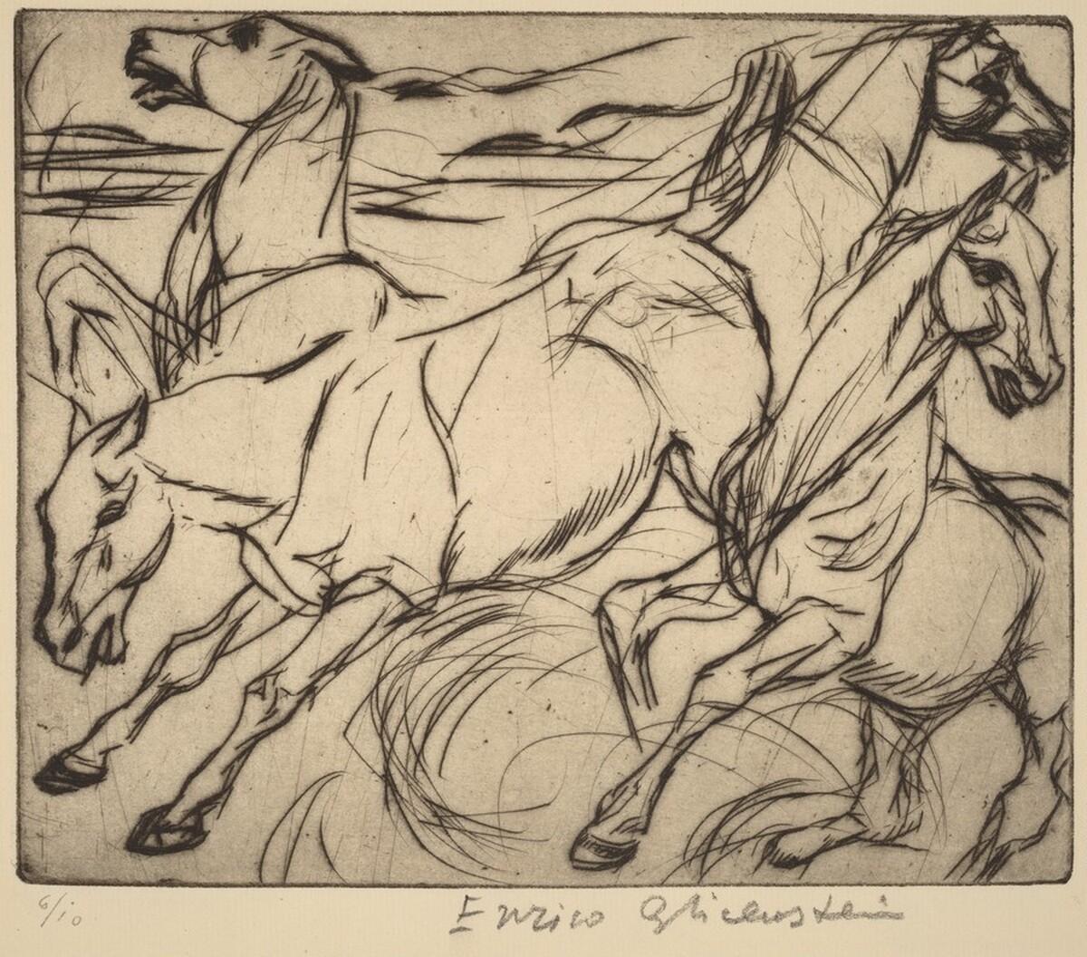 Horses by Henryk Glicenstein