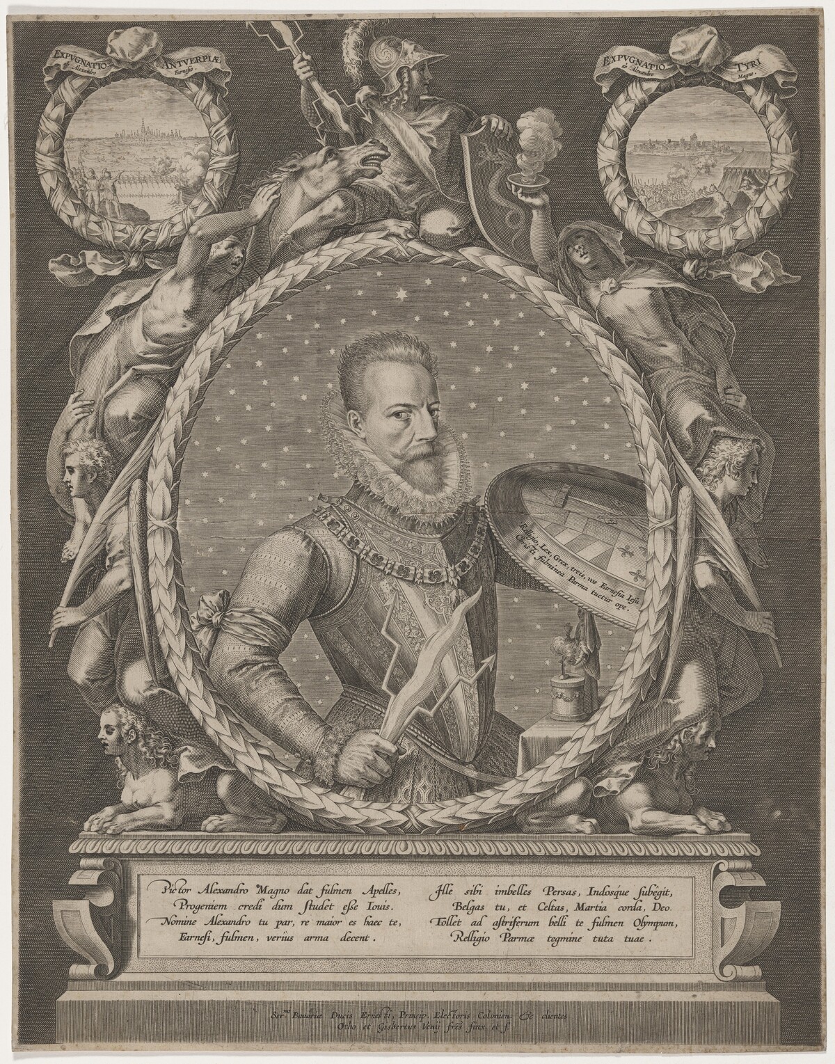 Alexander Farnese, Duke of Parma by Crispijn de Passe I