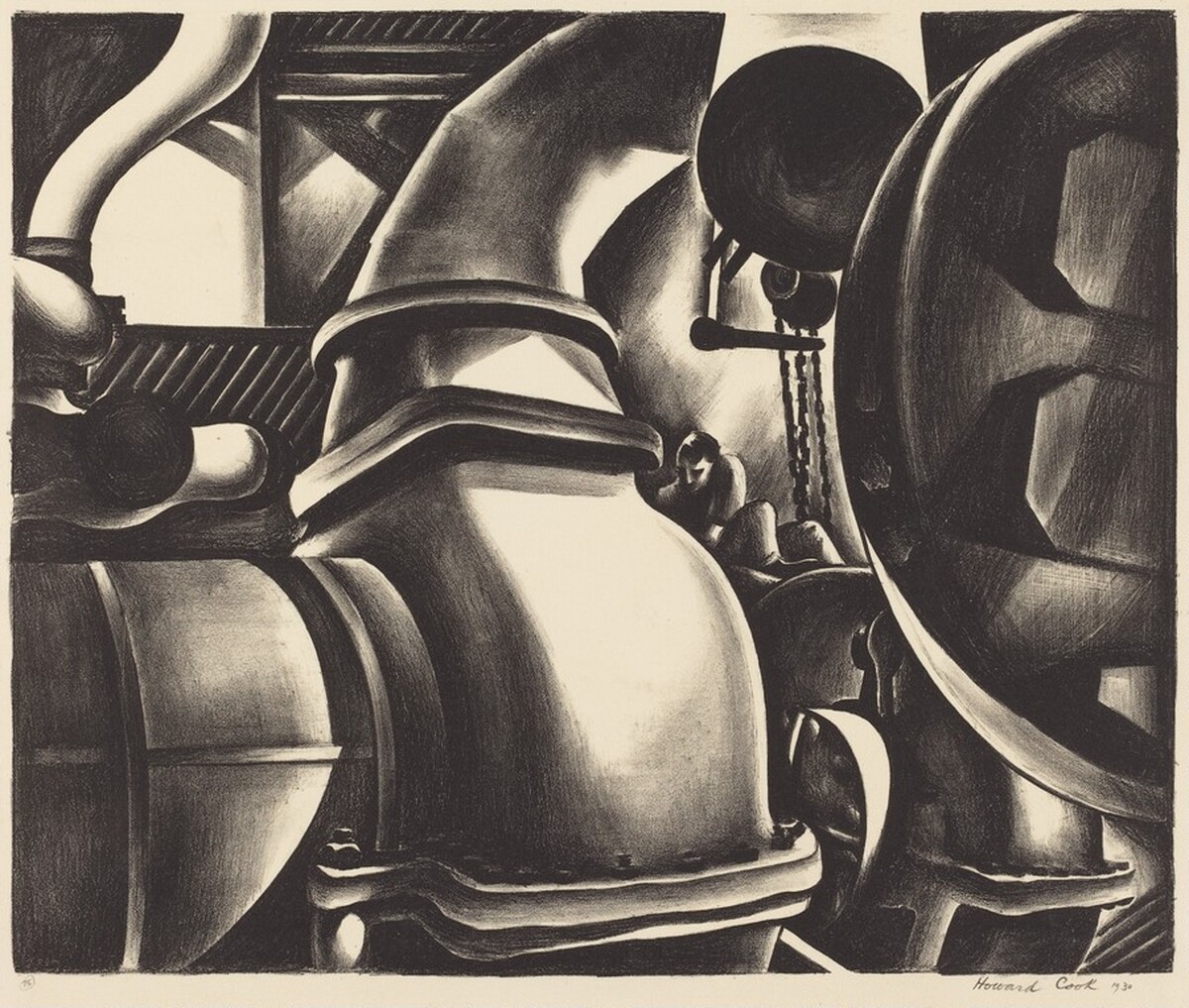 Engine Room by Howard Cook