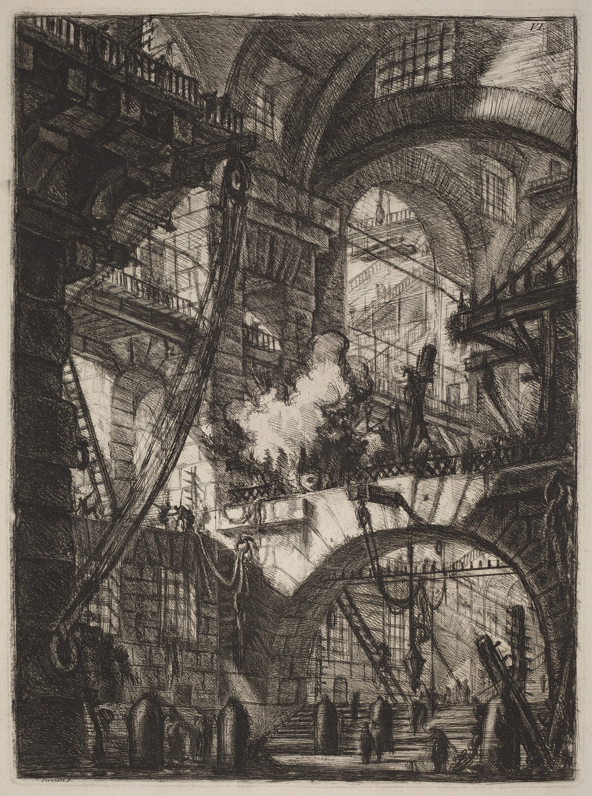 The Smoking Fire by Giovanni Battista Piranesi
