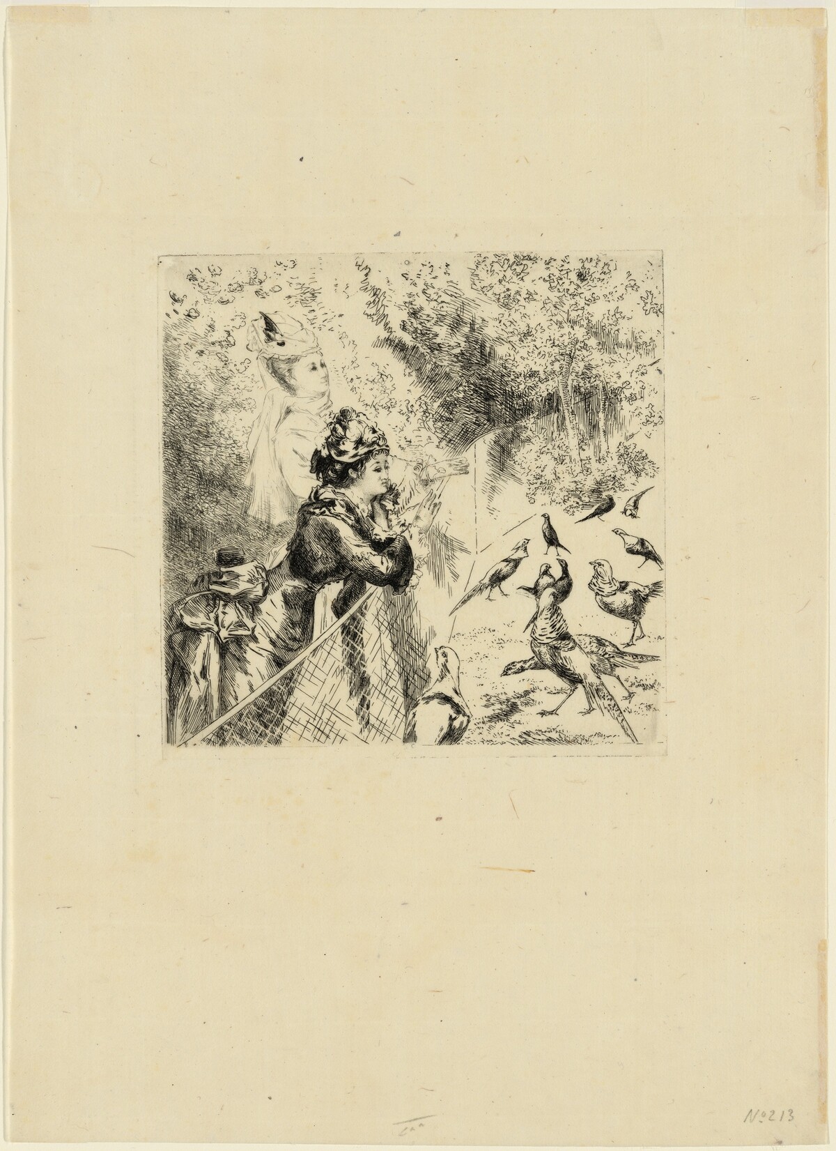 Au Jardin d'Acclimatation (In the Zoological Garden) by Félix Bracquemond