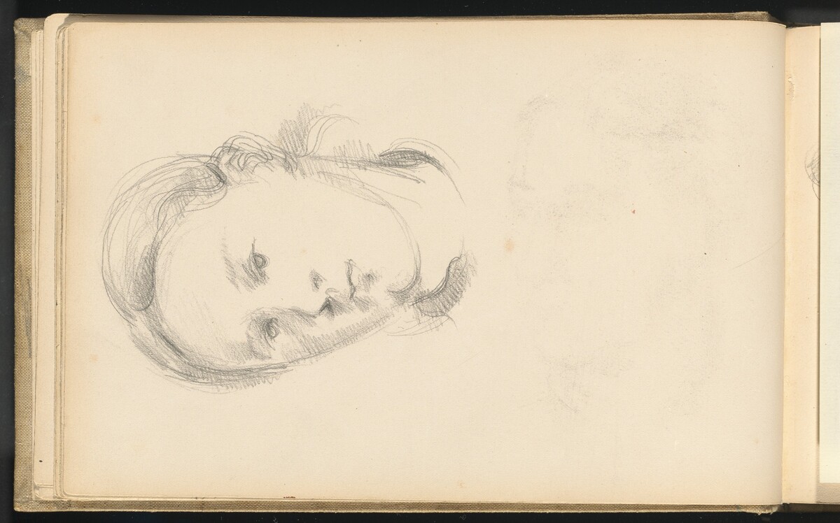 Head of a Young Woman by Paul Cezanne