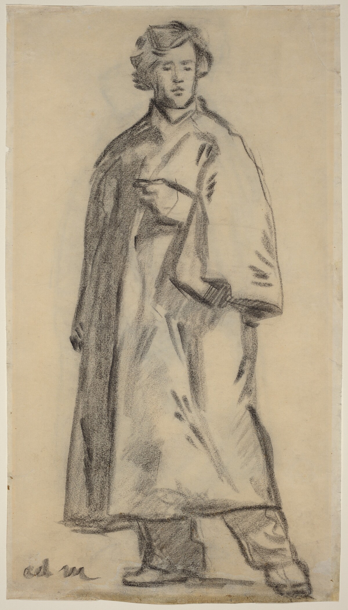 Man Wearing a Cloak [recto] by Edouard Manet