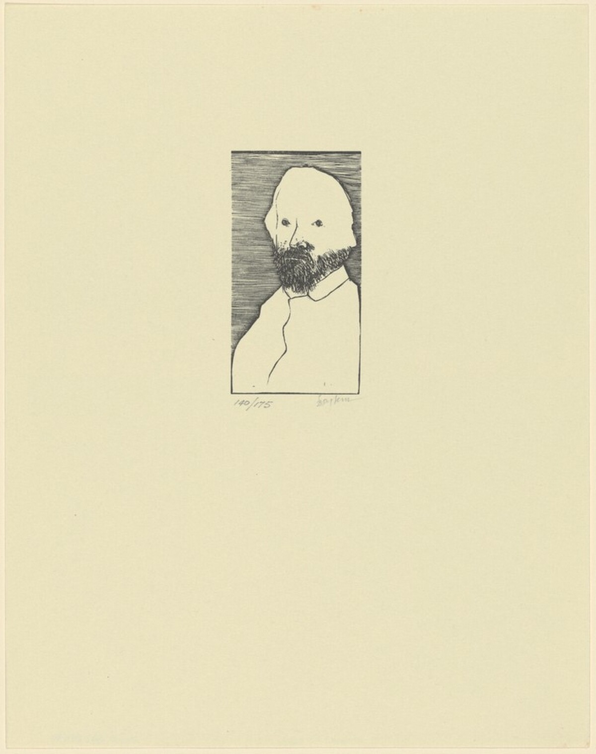 Jacques Gamelin by Leonard Baskin