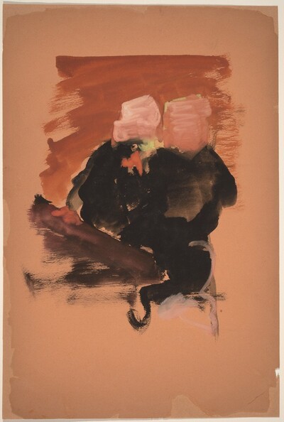 Two Figures Wearing Black [recto]