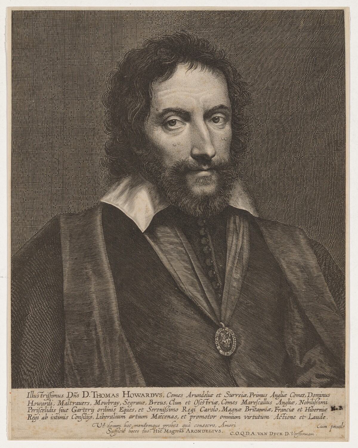 Thomas Howard, Earl of Arundel by Lucas Emil Vorsterman after Sir Anthony van Dyck