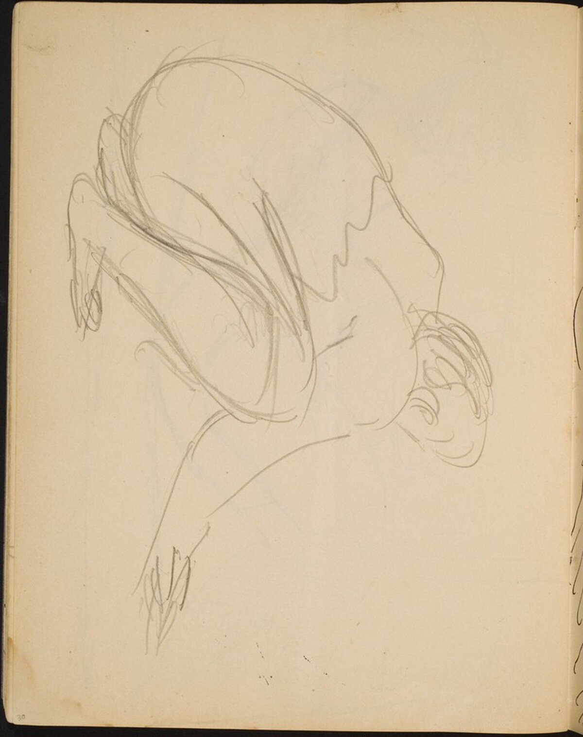 Frau in der Hocke (Kneeling Woman) [p. 30] by Max Beckmann