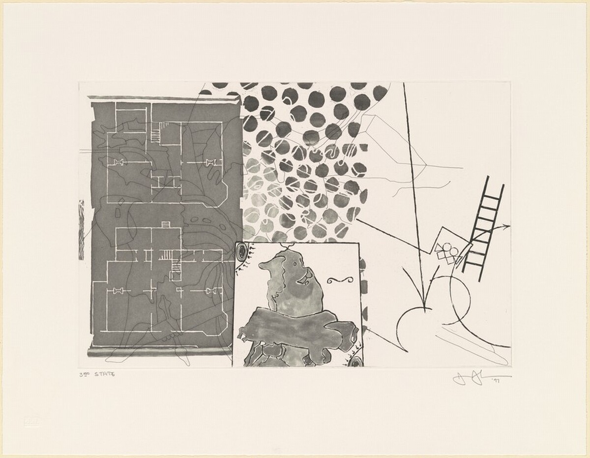 Untitled [state proof of 3rd state] by Jasper Johns