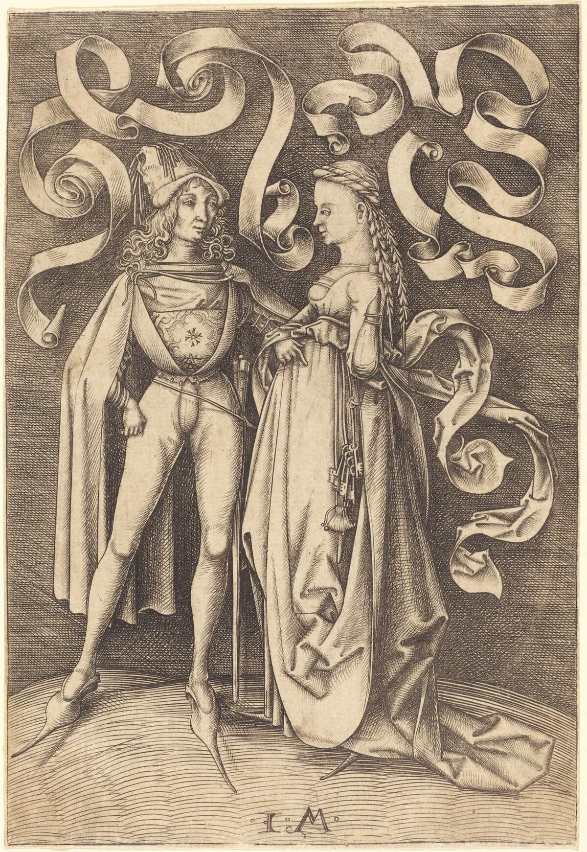 The Knight and the Lady by Israhel van Meckenem