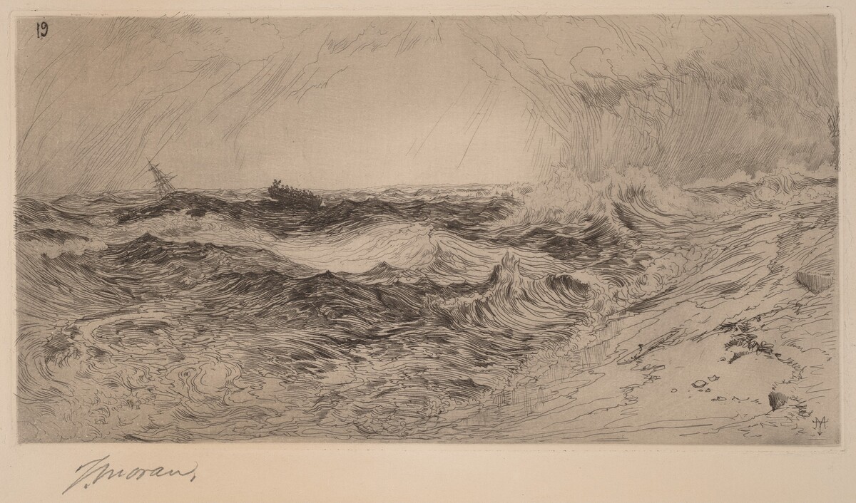 The Resounding Sea by Thomas Moran