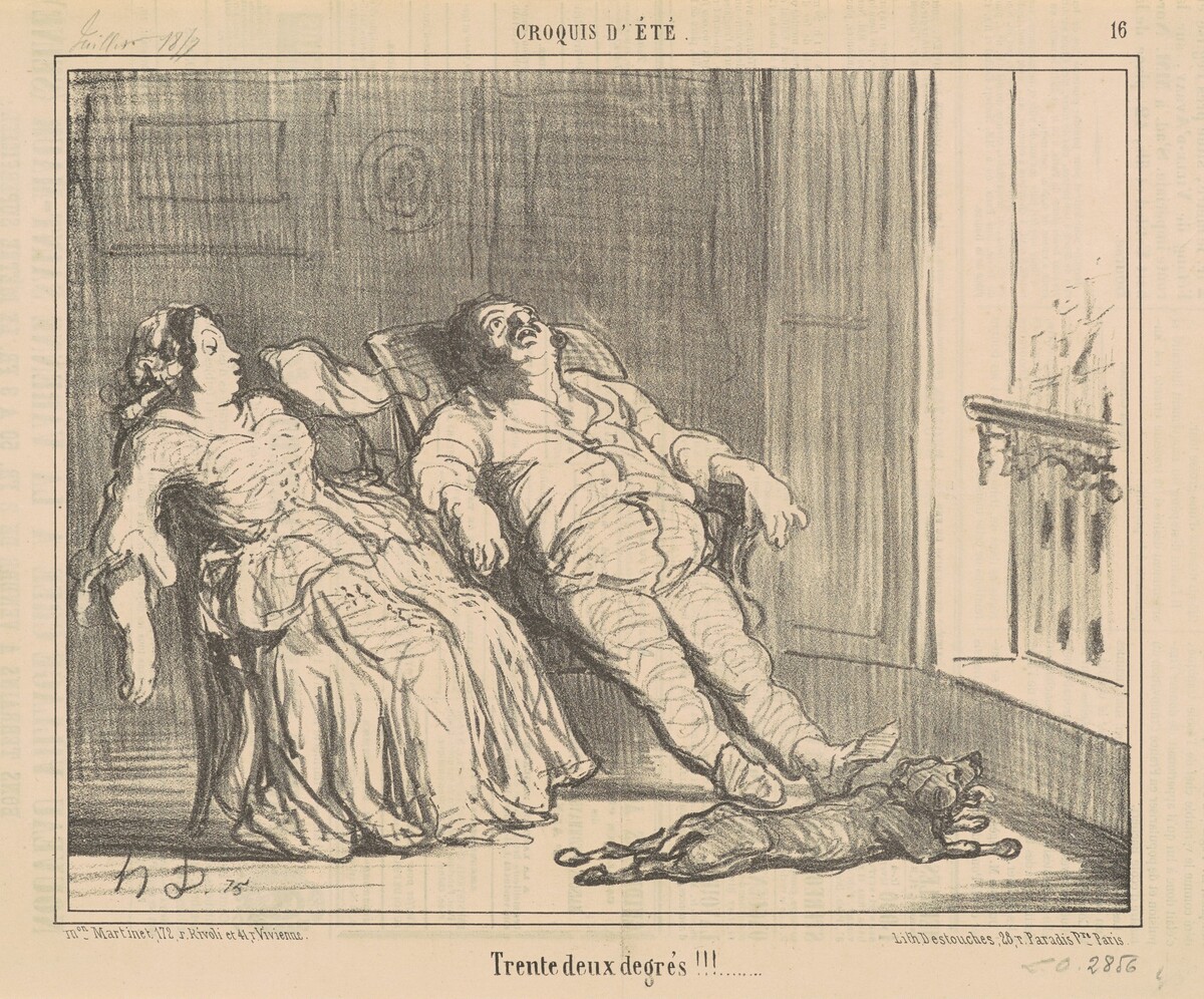 Tent deux degrés!!! by Honoré Daumier