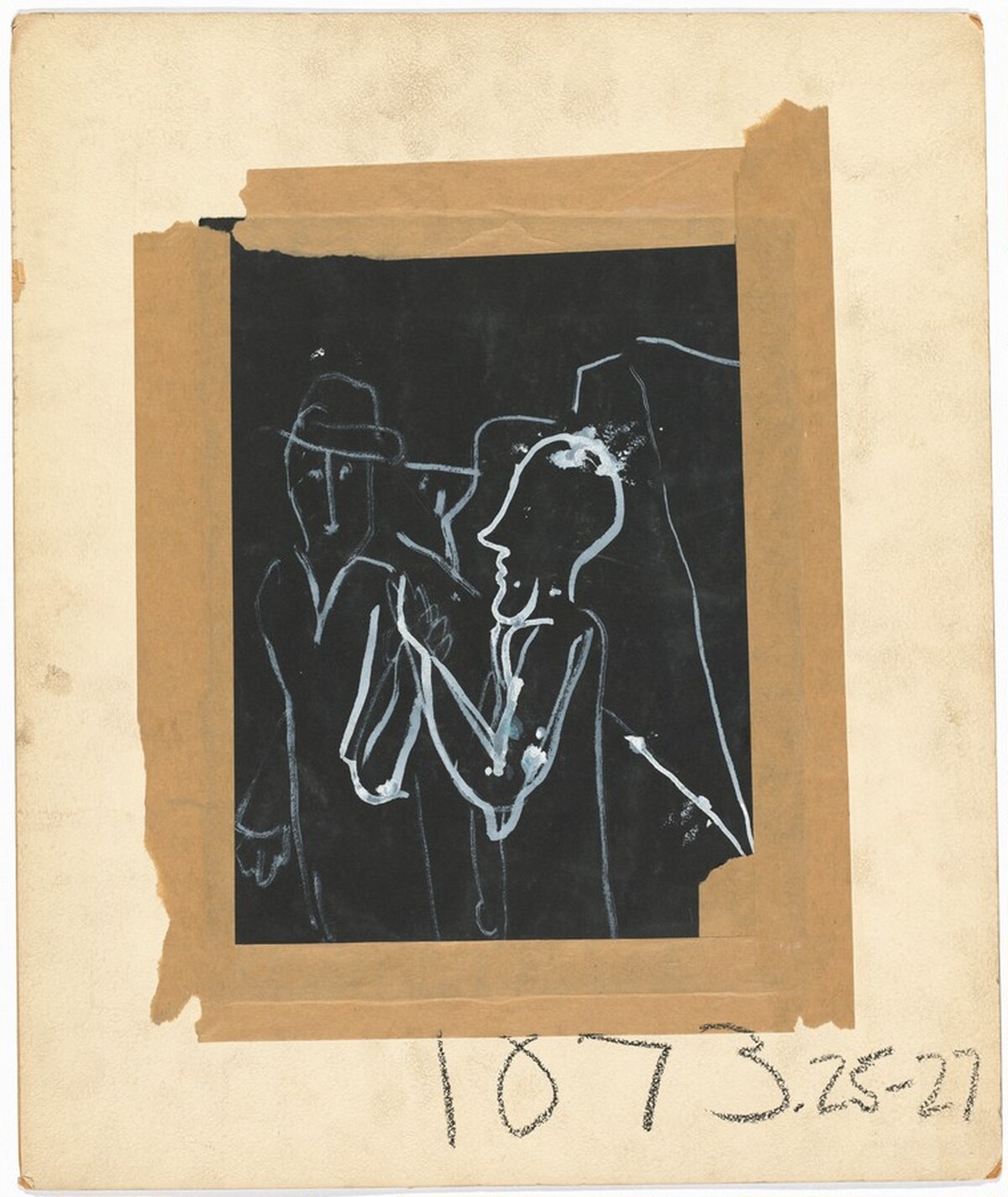 Two Figures [verso] by Mark Rothko