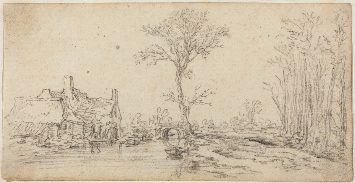 Cottage by a River by Jan van Goyen