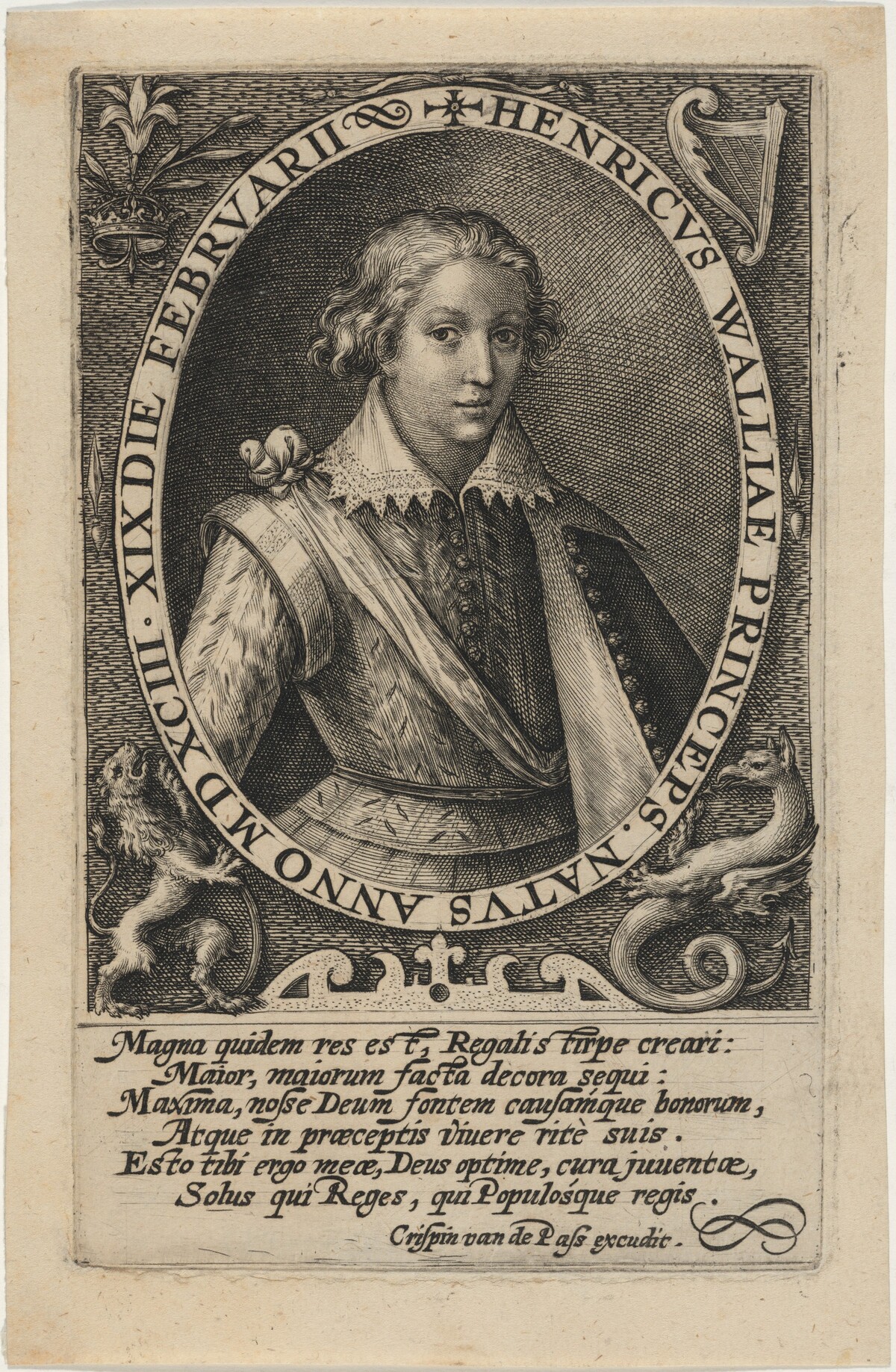 Henry Frederick, Prince of Wales by Crispijn de Passe I
