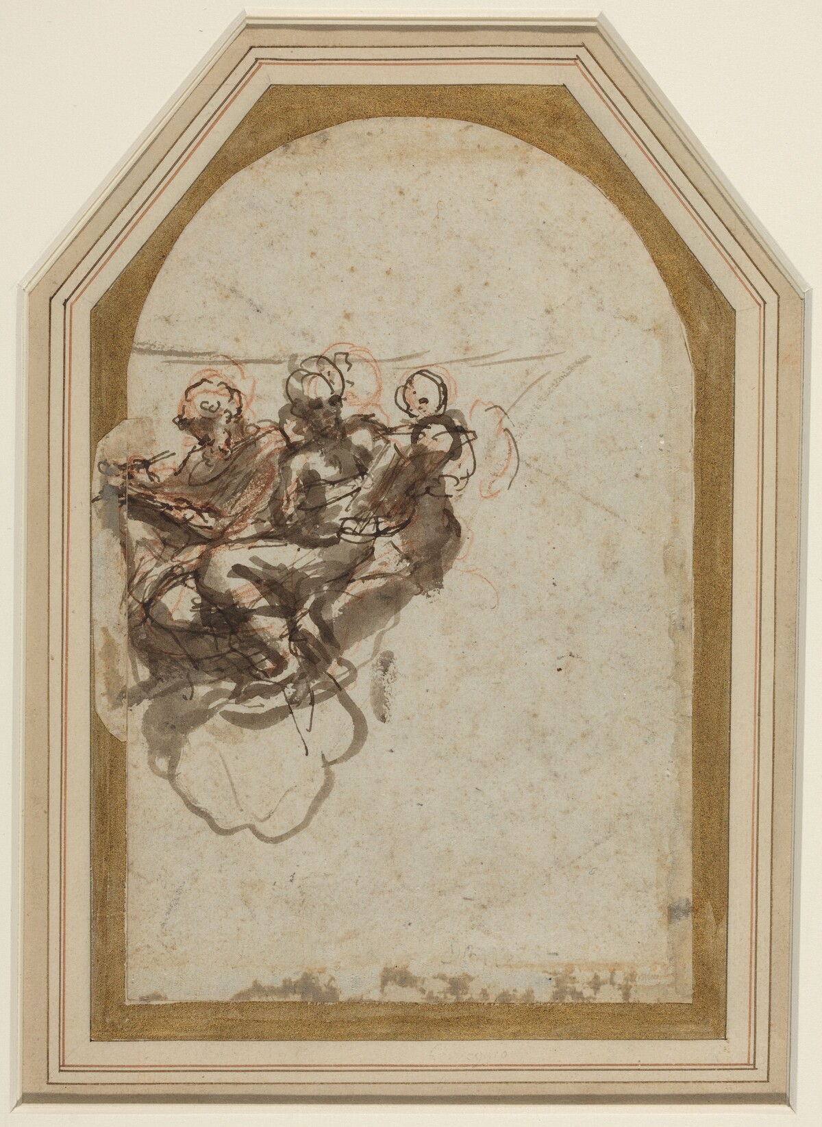 Saint Matthew and Saint Jerome [verso] by Correggio