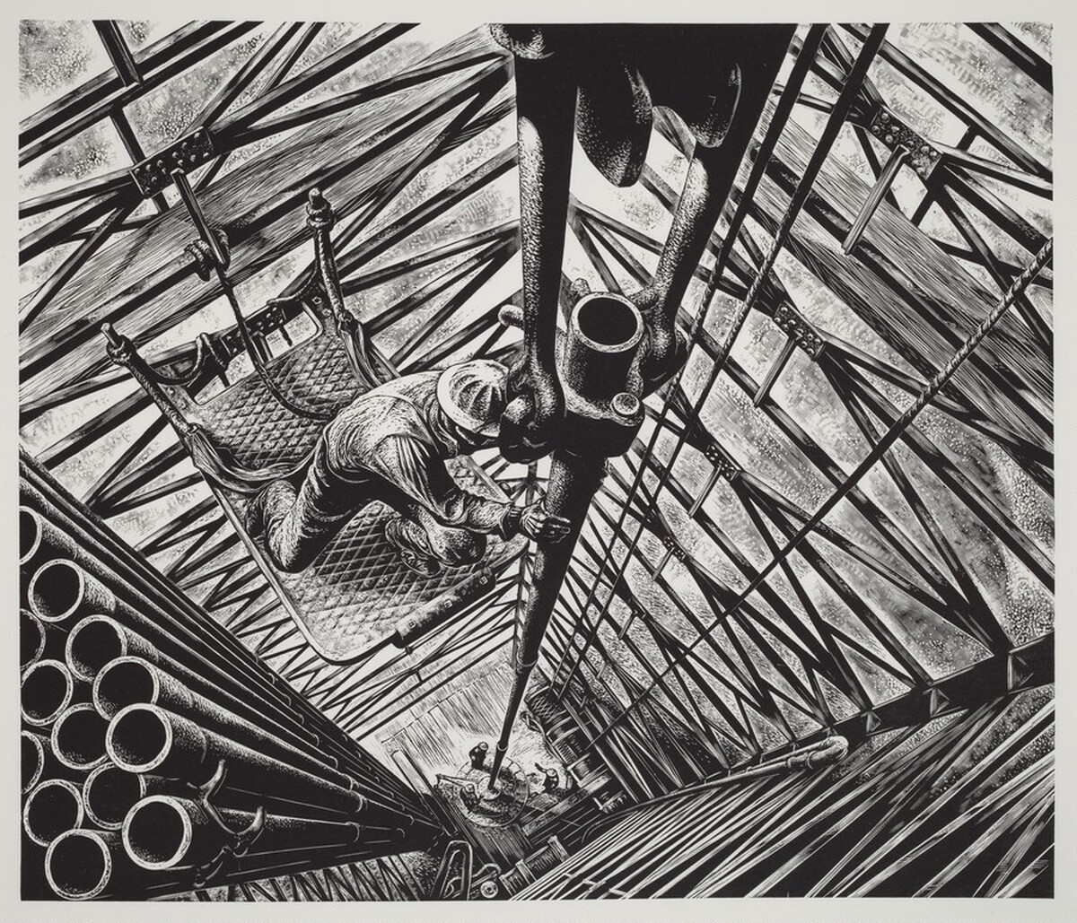Untitled (Oil Rig) by Lynd Kendall Ward