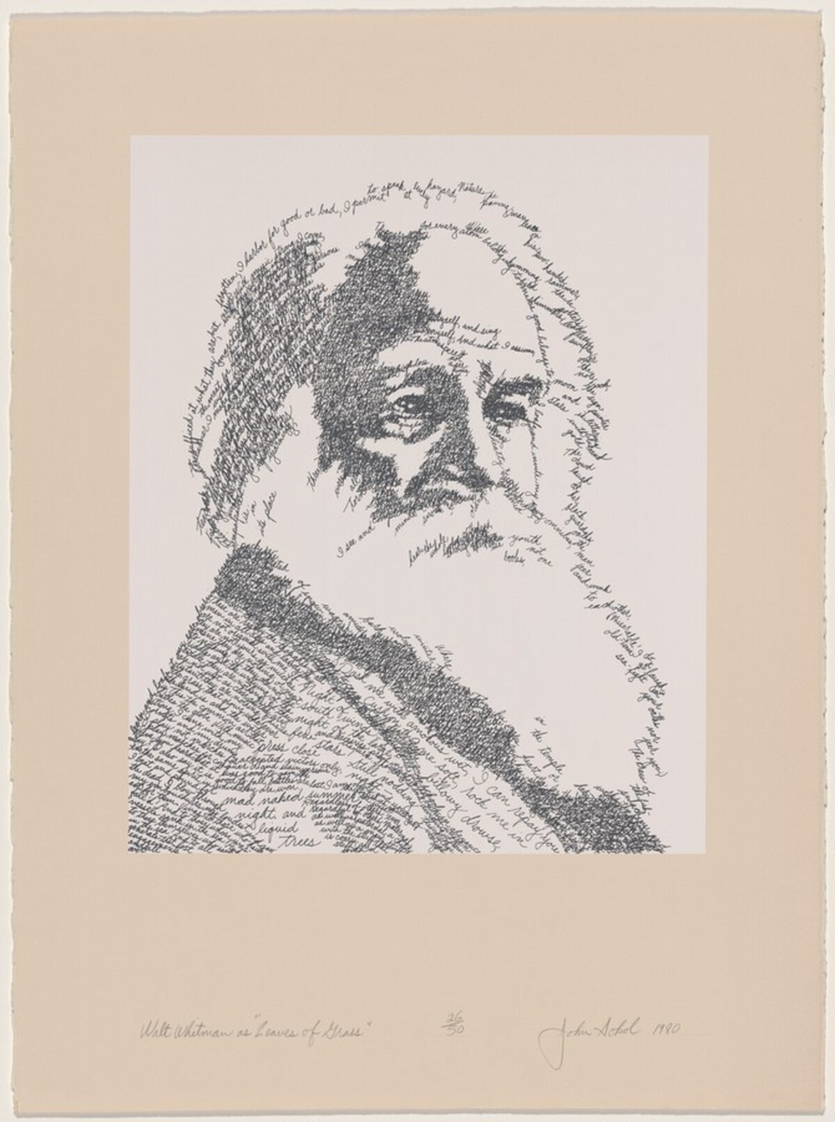 Walt Whitman as Leaves of Grass by John M. Sokol
