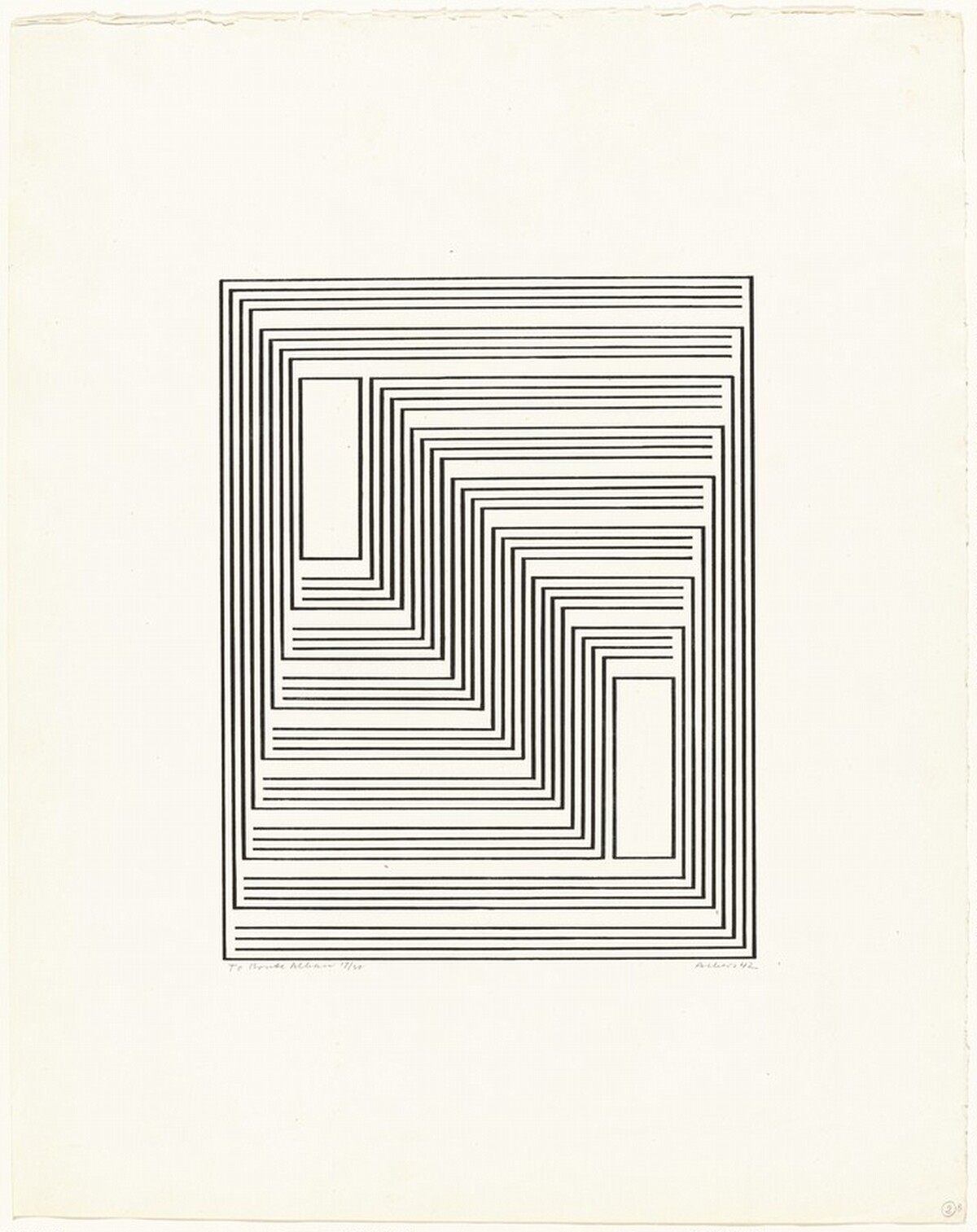 To Monte Alban by Josef Albers
