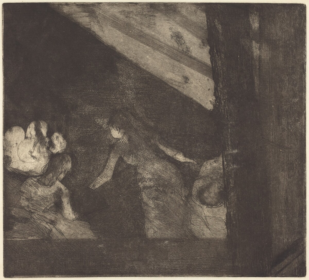 At the Cafe des Ambassadeurs (Aux Ambassadeurs) by Edgar Degas