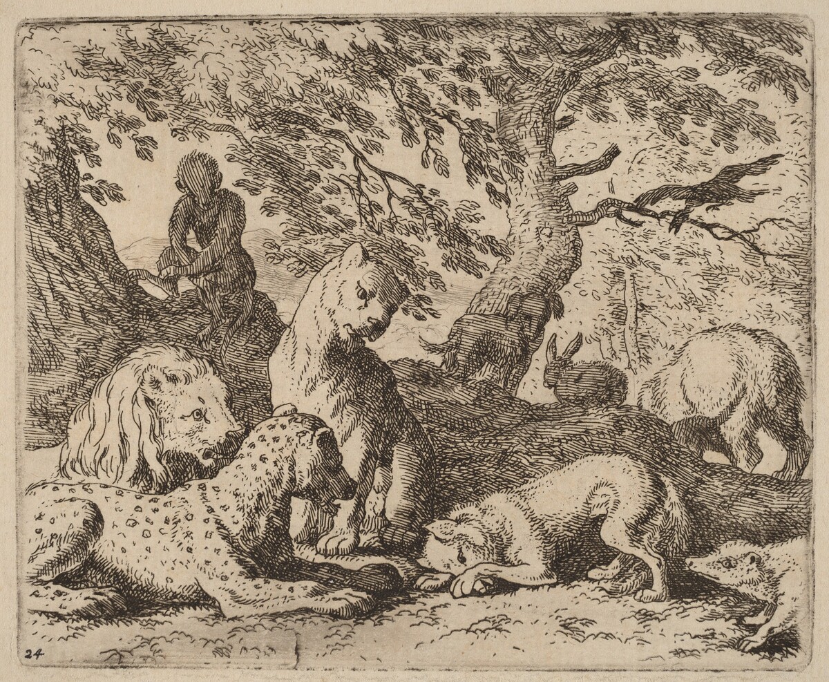 Reynard Winds His Tale and Wrongs His Father by Allart van Everdingen