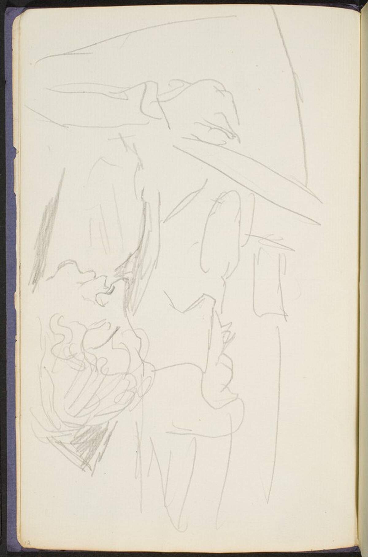 Zwei Personen an einer Bar (Two Figures at a Bar) [p. 12] by Max Beckmann