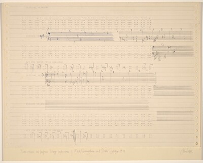 Music Composed and Performed During Performance of Merce Cunningham and Dance Company